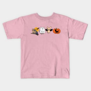 Pink Halloween Chihuahuas - smooth coat chihuahuas - Halloween chihuahuas tee Kids T-Shirt